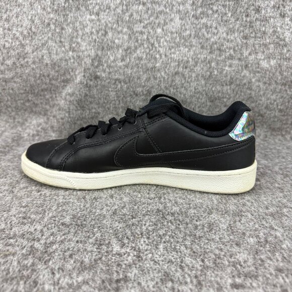 ✅ Womens 8.5 Nike Court Royale Low Top Shoes Trainers Black/iridescent Sneakers - Picture 11 of 13